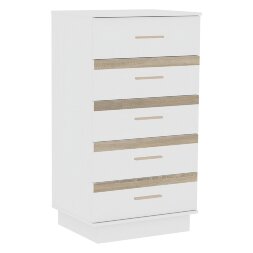 Комод высокий 3 Анона, Белый