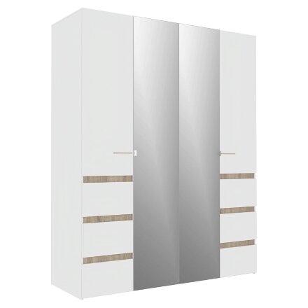 Шкаф 4-дверный 8 Анона, Белый 