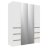 Шкаф 4-дверный 8 Анона, Белый 