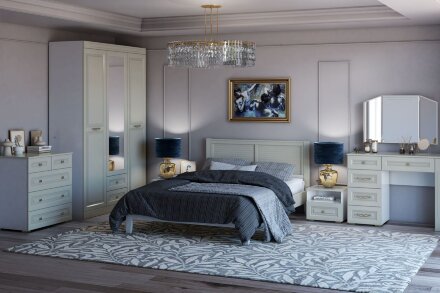 Шкаф 3-х дверный Олимп, фисташковый 