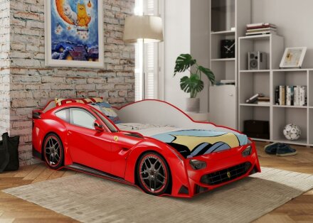 Кровать-машина (красная) 