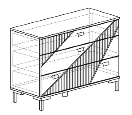 Комод 1012 (серия 5) 