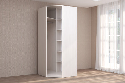 Шкаф угловой с зеркальной дверью КЭТ-4, бодега   