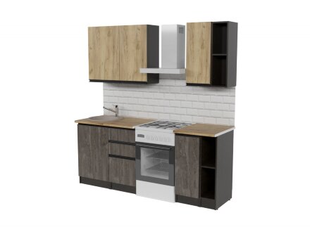 Кухонный гарнитур Адажио медиум 140 см 