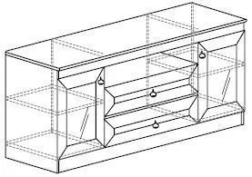 Тумба ТВ Инна 608, Денвер темный 