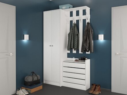 Модульная прихожая Ямайка, белый 